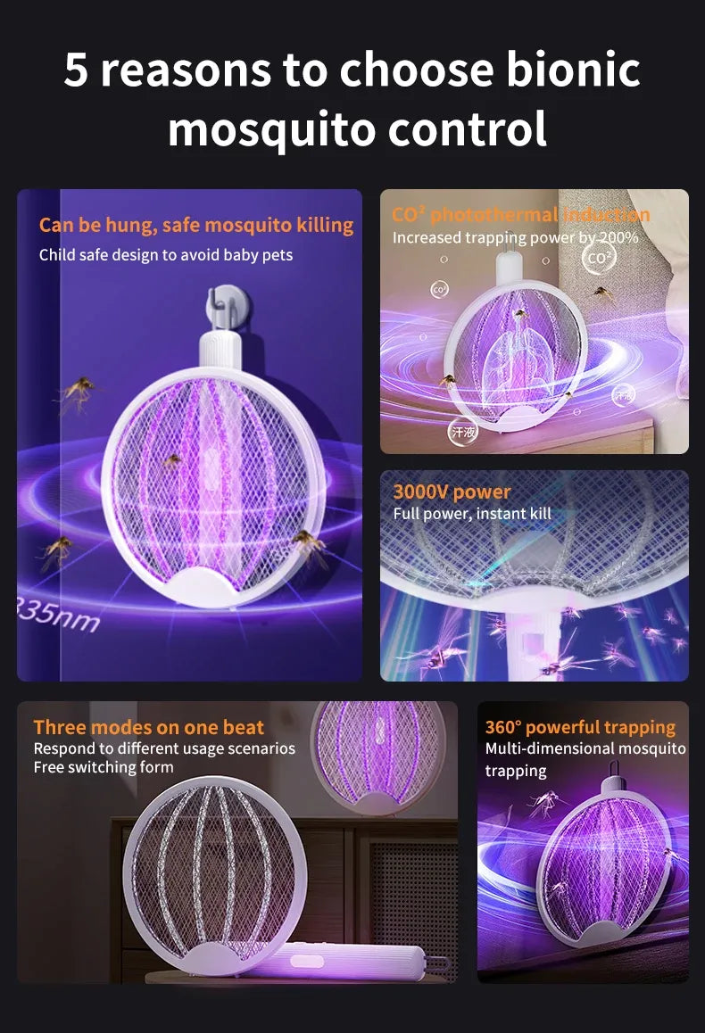Compact UV Mosquito Killer – Foldable & Electric