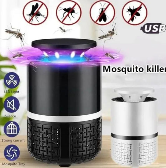 Electric Mosquito Trap Blue Light Mosquito Killer Lamp with USB Power Suction Fan No Zapper Child Safe