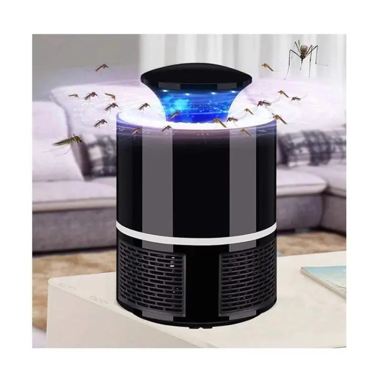 Electric Mosquito Trap Blue Light Mosquito Killer Lamp with USB Power Suction Fan No Zapper Child Safe